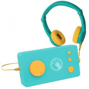 Lunii Console Educative - Ma Fabrique &agrave; Histoires - Casque Audio Vert - 24 Histoires Incluses - 3 &agrave; 8 Ans
