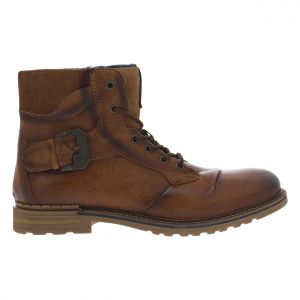 Bugatti Bottines à lacets bleu foncé / cognac - Couleur Bleu Foncé / Cognac - Taille 40