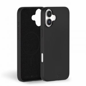 Force Case Coque iPhone 16 MagSafe siliconne Noir