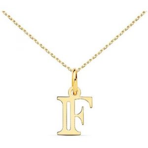 Collier L'atelier D'azur Collier - Pendentif Lettre "F" Or 750/1000 - Chaine Dorée - Couleur Unique - Taille Doré