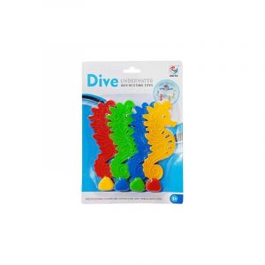 Softee Lot de 4 jouets de bain en forme de hippocampes aquatique