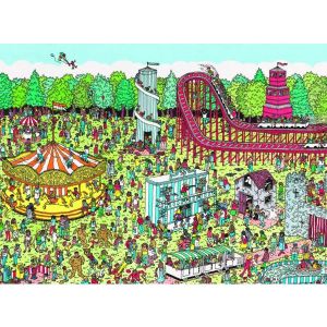 Nathan Puzzle Où est Charlie? : A la fête foraine 500 pièces