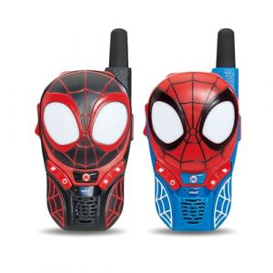 Vtech Talkies-Walkies Interactifs Spidey et Ses Amis - 2 Talkie Walkie Spidey/Spin - Communication Sécurisée, Jeux et Effets Lumineux - Cadeau Enfant de 3 Ans à 7 Ans - Contenu en Français
