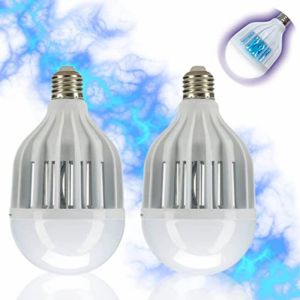 Lot de 2 ampoules PEST REJECT LIGHT ZAPER - Ampoule anti-moustique 2 en 1 - Eclaire et protège des moustiques et des mouches - LED