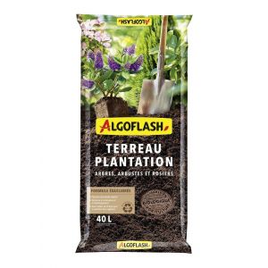 Algoflash Terreau plantation arbres arbustes rosiers 40L