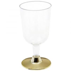 Ruedelafete Verre &agrave; pied brillant r&eacute;utilisable - Or