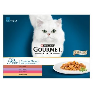 Image de Purina Perle Wet Cat Food - Ocean Delicacies in Gravy - Nourriture pour chat - 48 Sachets