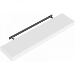 Image de Etagère murale flottante 90cm max. 15kg blanc MDF robuste support de fixation