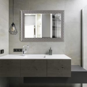 Miroir mural Ocre rectangulaire 104 x 74 cm argenté