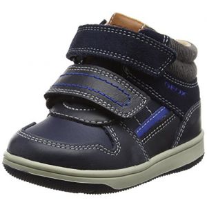 Image de Geox B New Flick A, Sneakers Hautes Bébé Garçon, Bleu (Navy/Royal), 21 EU