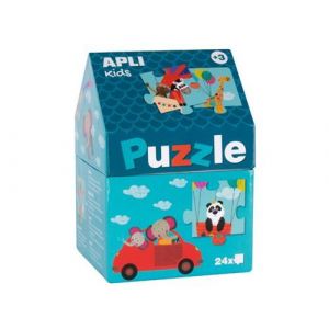 APLI Puzzle 24 pièces Maisonnette Safari 24U