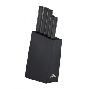 Gerlach - 5901035489455 | Bloc de couteau Ambiente Black | Acier inoxydable