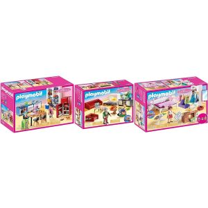 Playmobil Figurine miniature Dollhouse – 70206+70207+70208