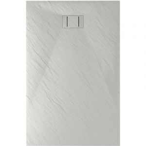 Idralite - Bac &agrave; douche blanc effet pierre mod. Blend 90X170 cm rectangulaire