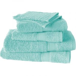 De Witte Lietaer Collection H Lot de 6 Gants de Toilette Coton Turquoise 15 x 21 cm