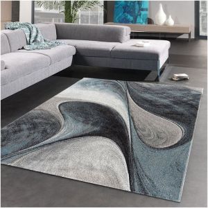 Unamourdetapis 200x200 carre 60x110 - UN AMOUR DE TAPIS - Tapis Salon Moderne Design Poils Ras Rectangulaire - Petit Tapis d Entree Interieur - Tapis Entree Rouge Gris Noir
