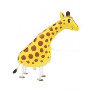 Unique Industries Inc Ballon métallique girafe marchante 86,3 cm - Couleur Jaune - Taille Taille