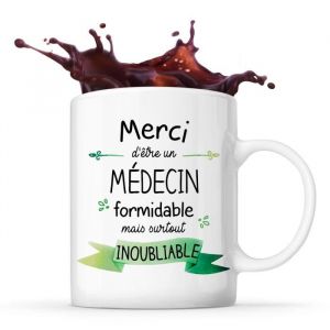Mug Merci Médecin Inoubliable Homme | Tasse Cadeau Collègue Travail Retraite
