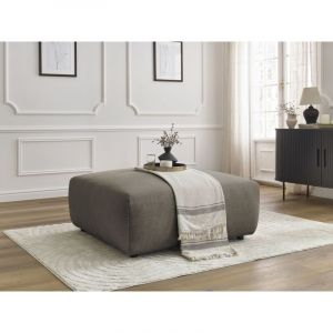 Bobochic Fauteuil & pouf Pouf lucien tissu lisse Taupe - Taupe