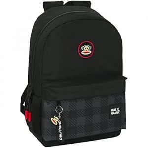Safta Sac à dos scolaire - Paul Frank - Confortable - Polyvalent - 30 x 14 x 46 cm - Noir