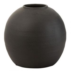 J-Line Vase Design en Ciment "Viktor" 30cm Noir