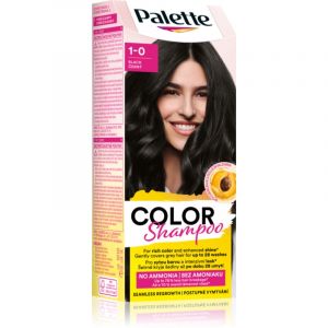 Schwarzkopf Palette Color Shampoo champ&ocirc; com cor tom 1-0 (113) Black 50 ml