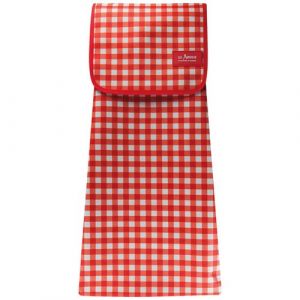 Les artistes Sac de rangement pour poussette Vichy Rouge