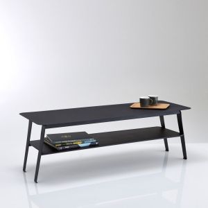 Image de Table b e double plateaux en métal, Hiba Noir Taille Taille Unique