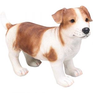 Image de Farmwood Animals Chien Jack russel en résine 39 x 18 x 26 cm Brun