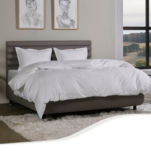 Tempur Home by - Housse de couette en satin de coton - compatible avec le fer à repasser et le sèche-linge - Blanc - 200x200 cm - sans taie d'oreiller