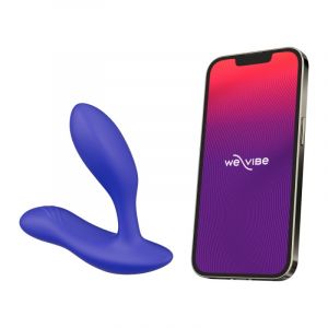 We-Vibe Vector+ Vibromasseur prostatique connecté à une application et avec télécommande - Bleu