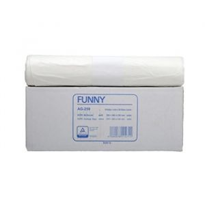 Image de Funny Lot De 1000 Sacs Poubelle En Pehd Blanc Capacité 30 L 6201