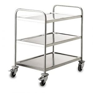 Lacor Chariot de rangement de service 3 plateaux