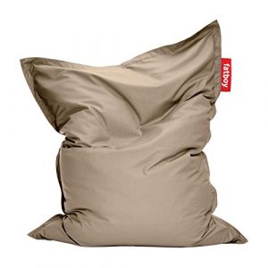 Fatboy Pouf The Original Outdoor / Pour l'extérieur Larg. 140 cm x L 180 cm taupe en tissu