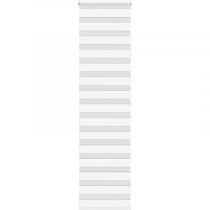 VidaXL Store zèbre blanc 65x200 cm largeur du tissu 60,9 cm polyester