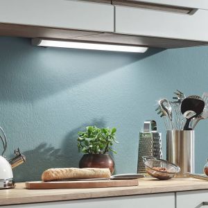 Telefunken Lampe sous meuble LED Hestia, 4.000K, 1.000lm, titane