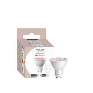 Ampoule connectée Aqara GU10 RGBW 450 lm CRI90 compatible Zigbee, Bluetooth et assistants vocaux