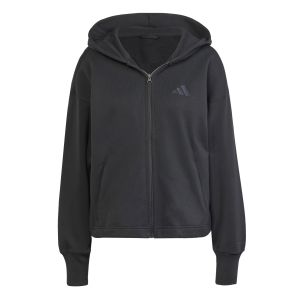 Adidas Sweatshirt &agrave; capuche zipp&eacute; ample femme All Szn