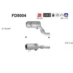 AS Filtre à particules / à suie, échappement FD5004