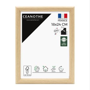 Ceanothe Cadre photo baguette arrondie brut 18x24 cm résine recyclée