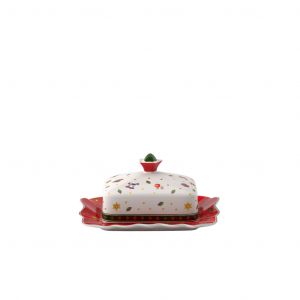 Villeroy & Boch Toy’s Delight beurrier, 19 x 16 x 11,5 cm, porcelaine dure, cloche à beurre, lavage à la main, récipient pour le beurre lors des brunchs et des fêtes