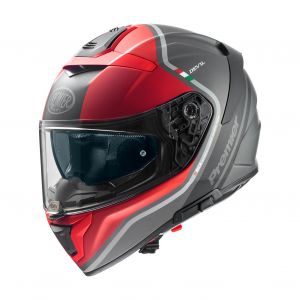 Premier Casque intégral Devil PH 17 BM gris/rouge mat- S