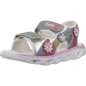 Chicco Sandales pour Fille, avec Lumières Colorées dans la Semelle et Fermeture à Double Scratch, Chaussures pour Filles Conçues en Italie