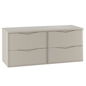 Meuble sous-vasque 120cm plan de toilette Ellie Cachemire