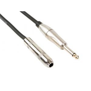 Velleman C&Acirc;LE PROFESSIONNEL AUDIO, FICHE MONO 6.35mm VERS JACK MONO 6.35mm (5m)