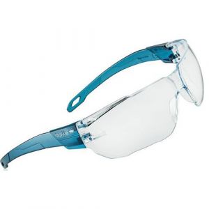 Bollé Lunettes de protection à verres incolores Swift - monture bleue