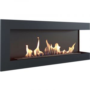 Azura home design Cheminée bio-éthanol delta d'angle droit 120 cm