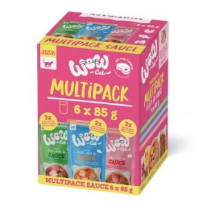 WOW Cat Filets en sauce 6 x 85 g - lot mixte (3 variétés)