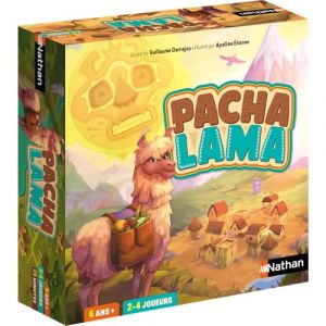 Nathan Pachalama - Jeu de société Famille Enfant - Course stratégique - Traverse Les Andes, troque Cacao et légumes, évite Les pièges des Autres Lamas - À partir de 6 Ans - 2 à 4 Joueurs