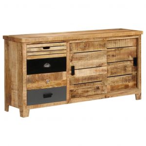 Image de VidaXL Buffet Bois de manguier solide 160 x 40 x 80 cm